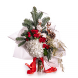 Buchet de iarna cu flori de bumbac – Standard