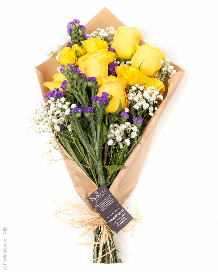 Buchet minirosa si trandafiri minunat de frumosi