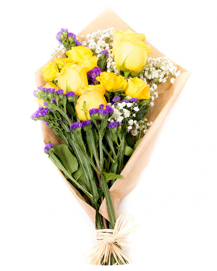 Buchet minirosa si trandafiri minunat de frumosi