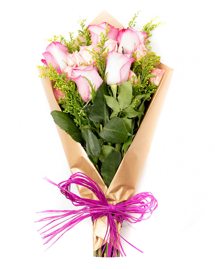 Buchet dulce cu trandafiri delicati – imaginea 2
