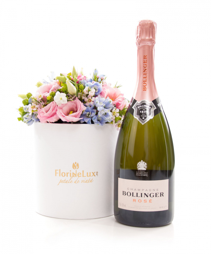 Cutie rose quartz, serenity blue si Bollinger