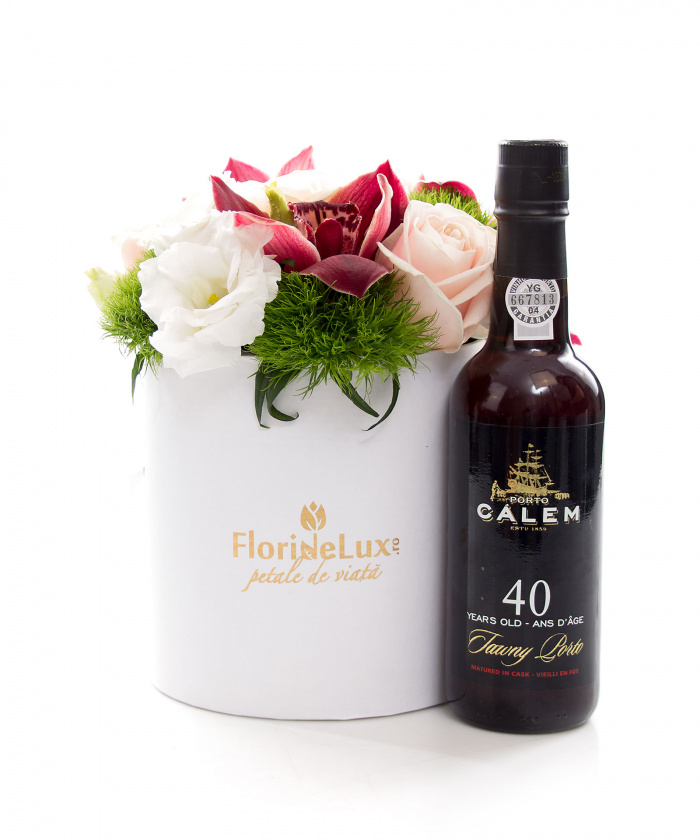 Cutie lisianthus, orhidee si vin Calem – imaginea 1