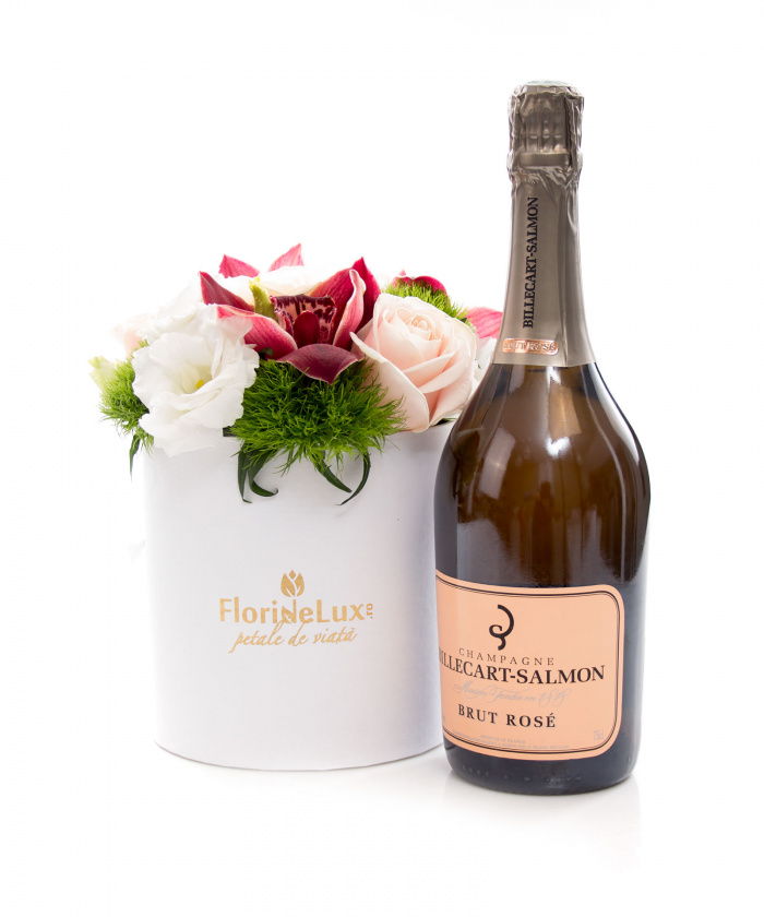 Cutie lisianthus, orhidee si Billecart Salmon – imaginea 1