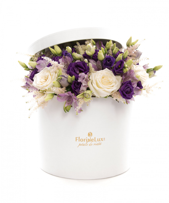 Cutie lisianthus, alstroemeria si vin Tralca – imaginea 2