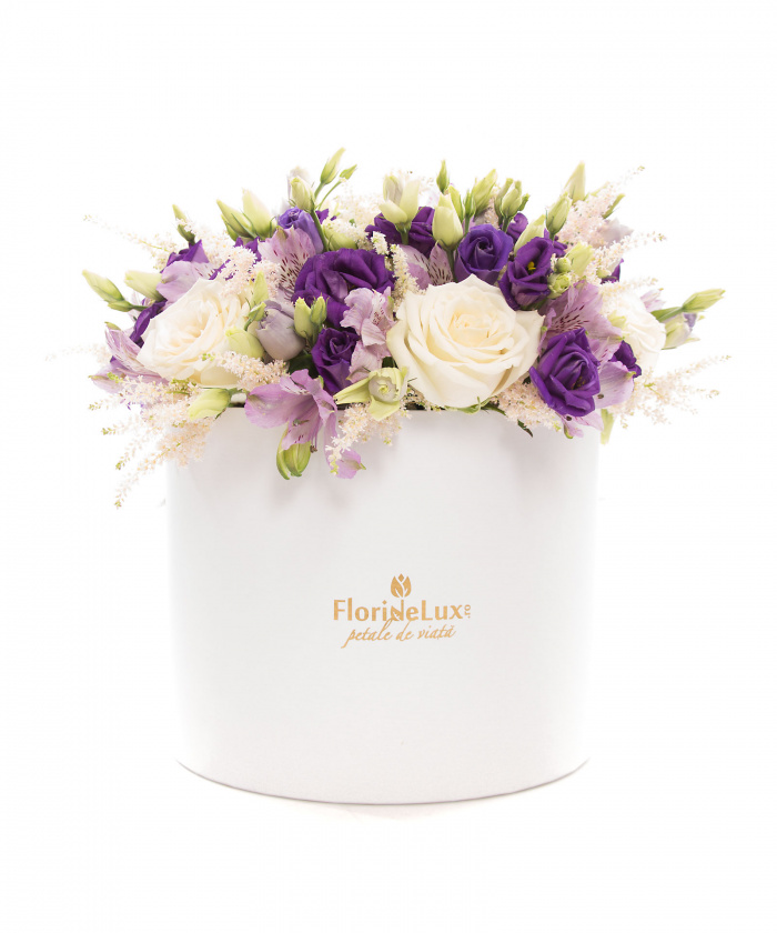 Cutie lisianthus, alstroemeria si vin Tralca – imaginea 4