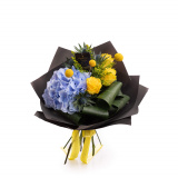 Buchet hortensii si craspedia – Standard