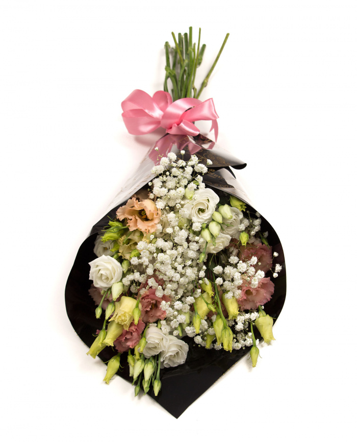 Lisianthus si gypsophila – imaginea 2