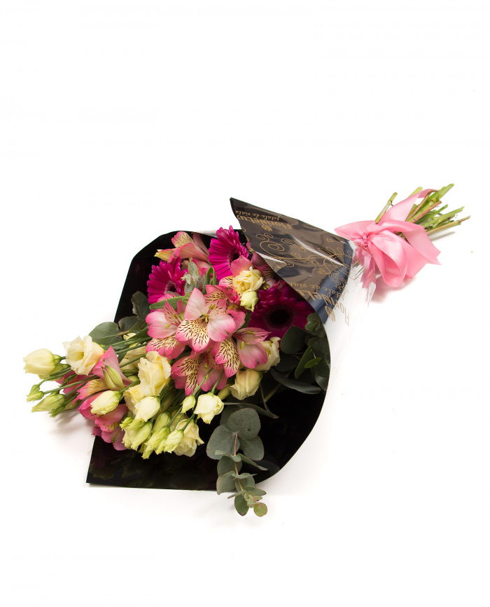 Alstroemeria, lisianthus si gerbera – imaginea 1