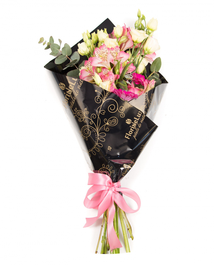 Alstroemeria, lisianthus si gerbera – imaginea 3