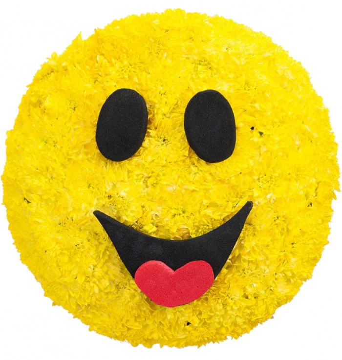 Smiley face crizanteme – imaginea 1