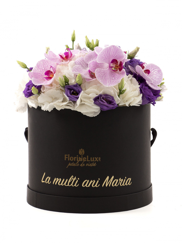 Cutie Sfanta Maria cu flori elegante