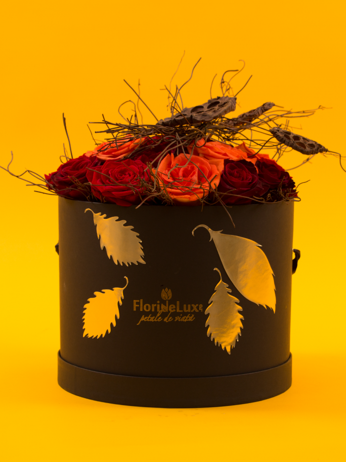 Cutie mix trandafiri si decoratiuni uscate – imaginea 4