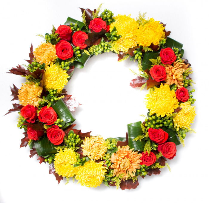 Coroana funerara flori de toamna – imaginea 2