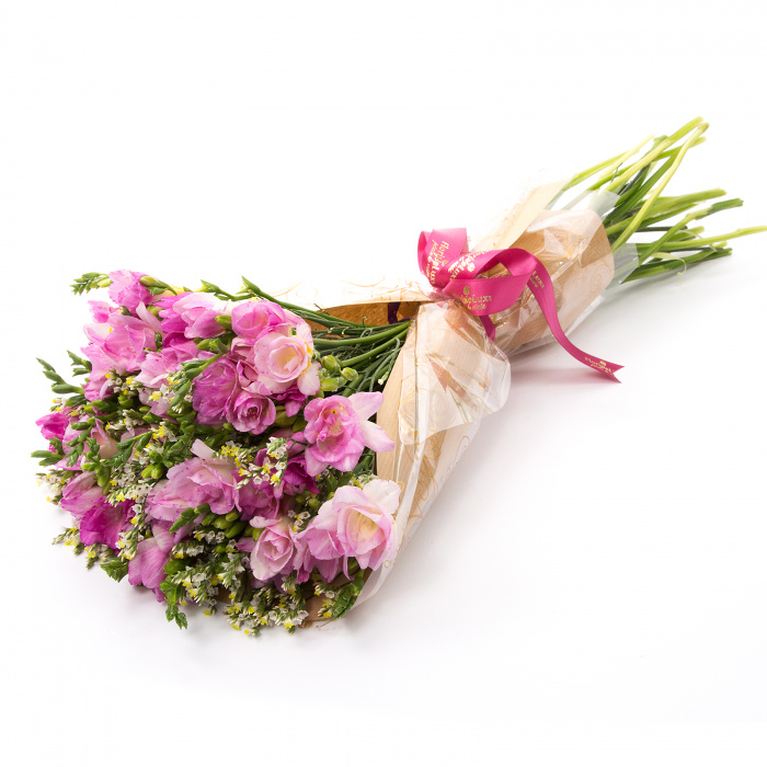 Buchet cu 17 frezii roz – imaginea 2