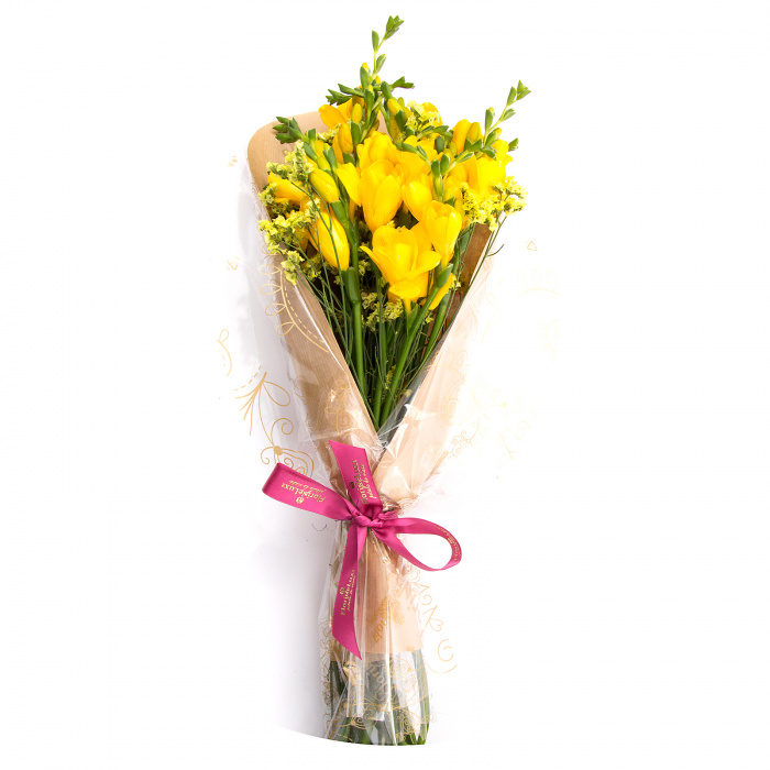 Buchet 19 frezii galbene