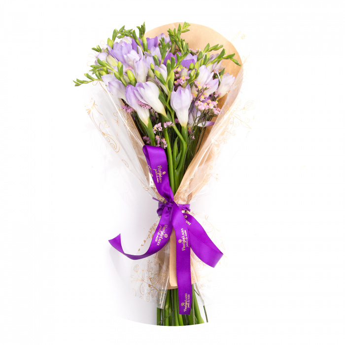Buchet 21 frezii lila – imaginea 2