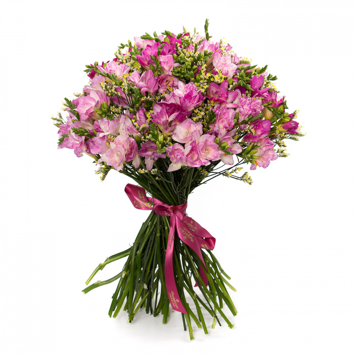 Buchet de 39 frezii roz – imaginea 1