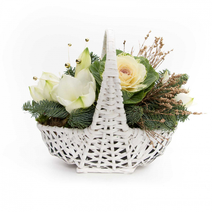 Cos cu flori de iarna – imaginea 4