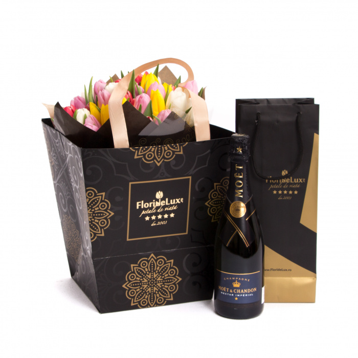 Lalele eleganta absoluta si sampanie