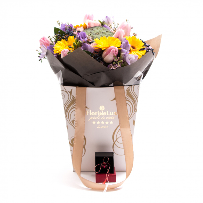 Safir floral si martisor inima – imaginea 1