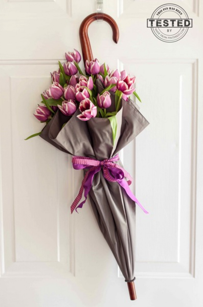 Buchet 15 lalele in umbrela – imaginea 1