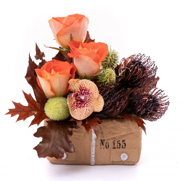 Aranjament floral Flori de Lux pentru birou