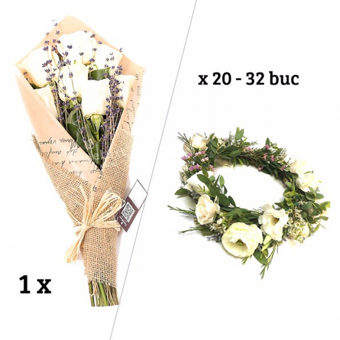Pachet coronite premianti si buchet profesoara
