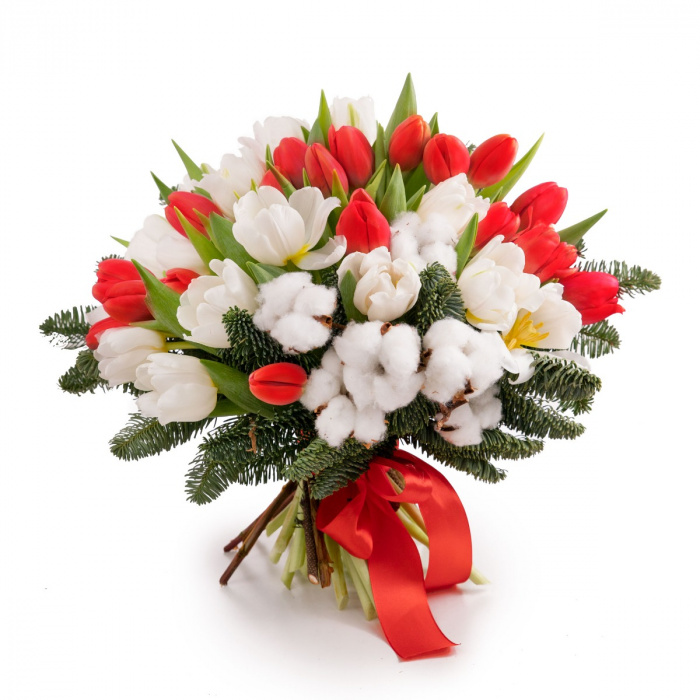 Buchet lalele Sarbatori fericite – imaginea 1