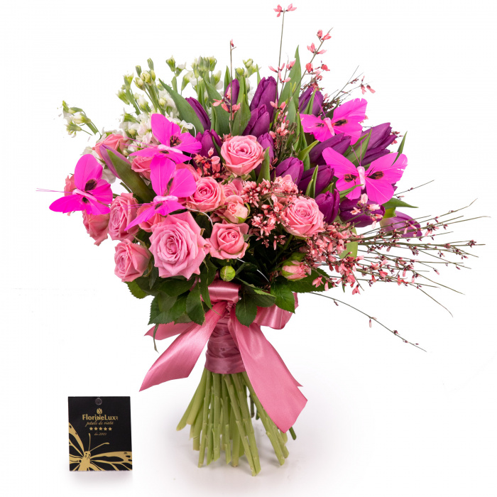 Matthiola in buchet de primavara – imaginea 1