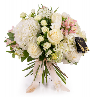 Buchet trandafiri albi "Heaven"