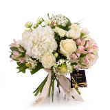 Buchet trandafiri albi "Heaven" – Floridelux