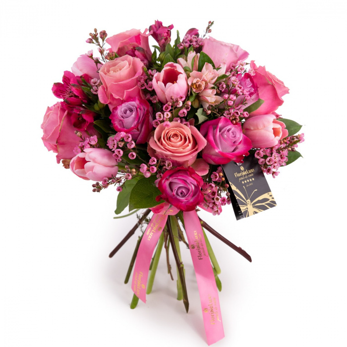 Buchet cu trandafiri deep purple – imaginea 1