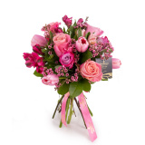 Buchet cu trandafiri deep purple – Standard
