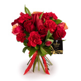 Buchet cu trandafiri rosu intens – Standard