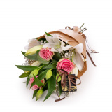 Buchet delicat crini si trandafiri – Standard