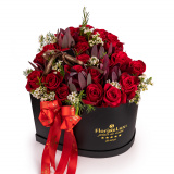 Cutie inima eleganta cu trandafiri imperiali – Floridelux