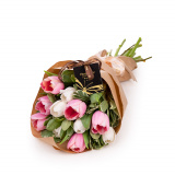 Buchet cu lalele Finete roz – Standard