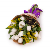 Lalele albe si solidago – Floridelux