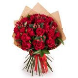 Buchet trandafiri rosii The fire of love – Premium