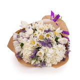 Buchet cu lalele si limonium Immaculate Soul – Floridelux