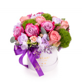 Cutie cu trandafiri Pinkie color – Premium