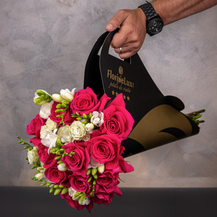 Buchet de lux Intense Pink – imaginea 1