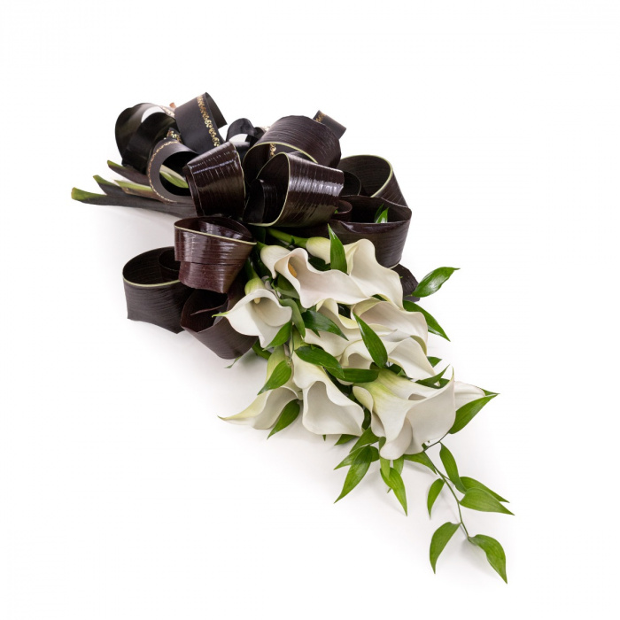 Buchet Funerar din cale albe – imaginea 1