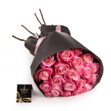 Buchet trandafiri roz Fancy Love – Premium