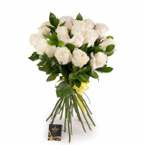 Buchet din trandafiri White Romance – Premium
