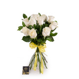 Buchet din trandafiri White Romance – Standard