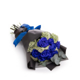 Buchet trandafiri albastri Blue Elegance – Standard