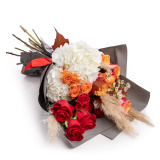 Buchet de trandafiri si hortensii Autumn Fantasy – Floridelux