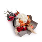 Buchet de trandafiri si hortensii Autumn Fantasy – Standard