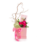Cutie Dream Girl cu trandafiri roz si praline – Standard